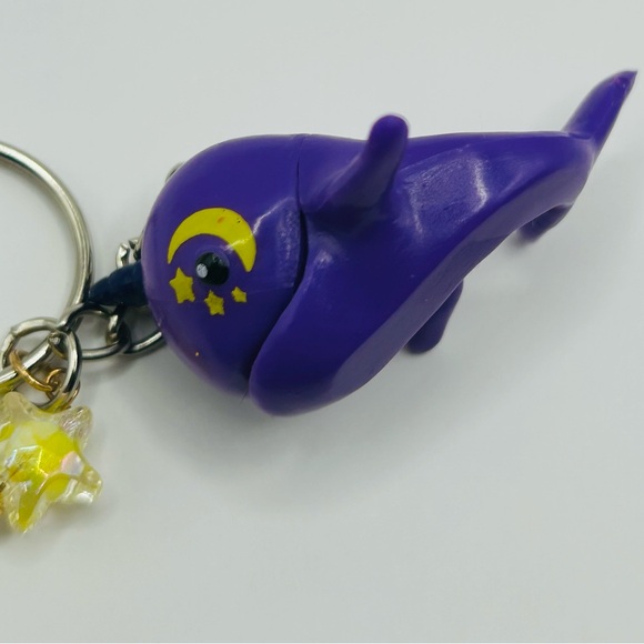 ⭐️Handmade Celestial Narwhal Figure Keychain⭐️ - Picture 3 of 4